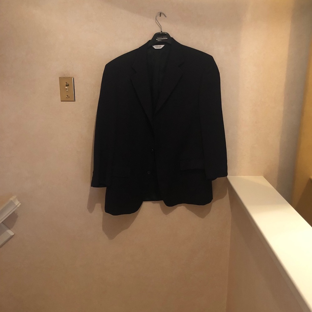 Black sports coat custom made